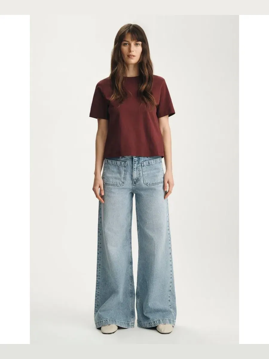 Джинсы с высокой посадкой и широкими штанинами Christine Mavi Jeans — изображение 4 из 6