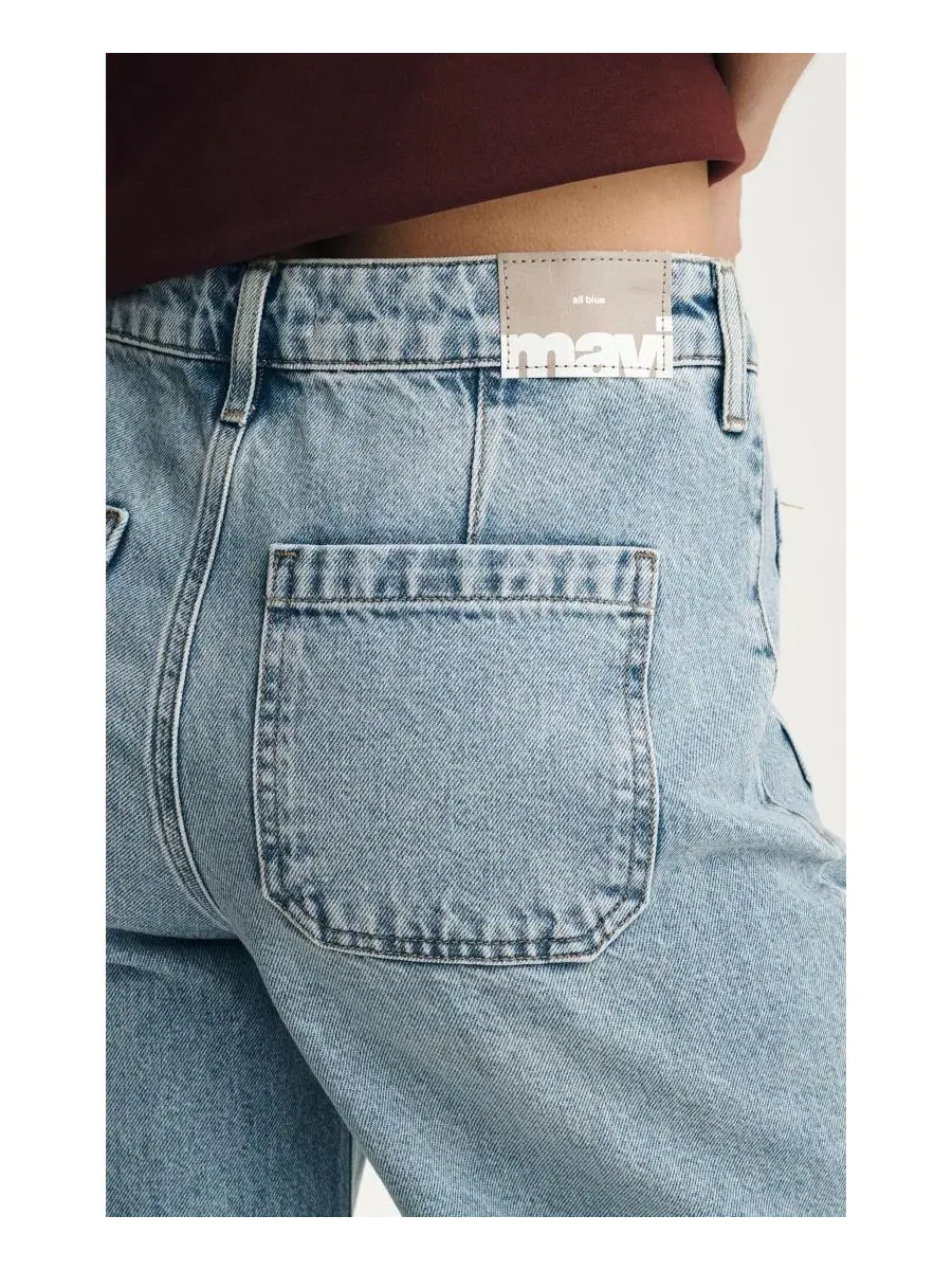 Джинсы с высокой посадкой и широкими штанинами Christine Mavi Jeans — изображение 5 из 6