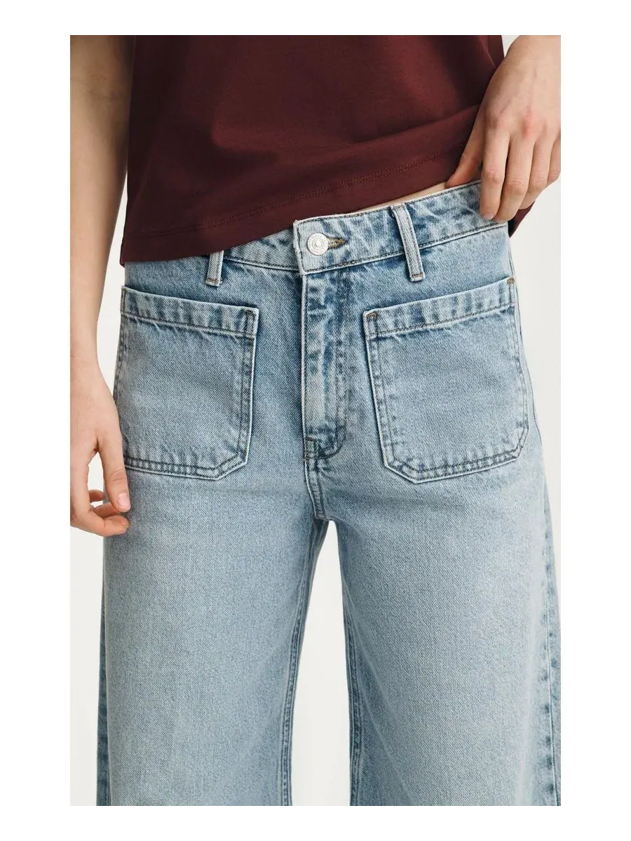 Джинсы с высокой посадкой и широкими штанинами Christine Mavi Jeans — изображение 6 из 6