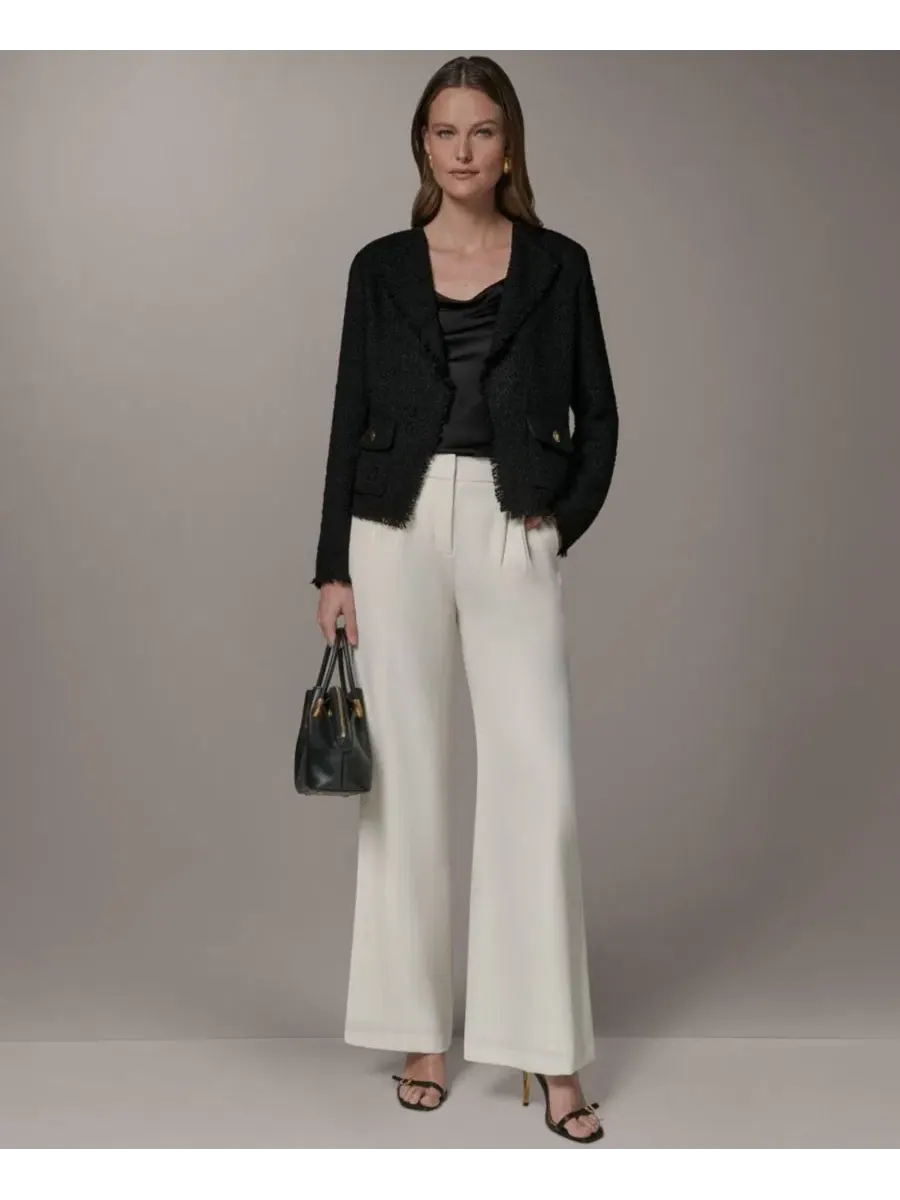 Жакет с открытым передом и длинным рукавом Donna Karan New York — изображение 3 из 7, черный