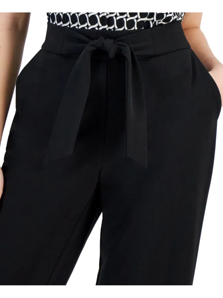 Комплект из топа с рукавом-тюльпан и брюк клеш, модель Petite Tulip-Sleeve Top & Wide-Leg Pants AK — изображение 2 из 3