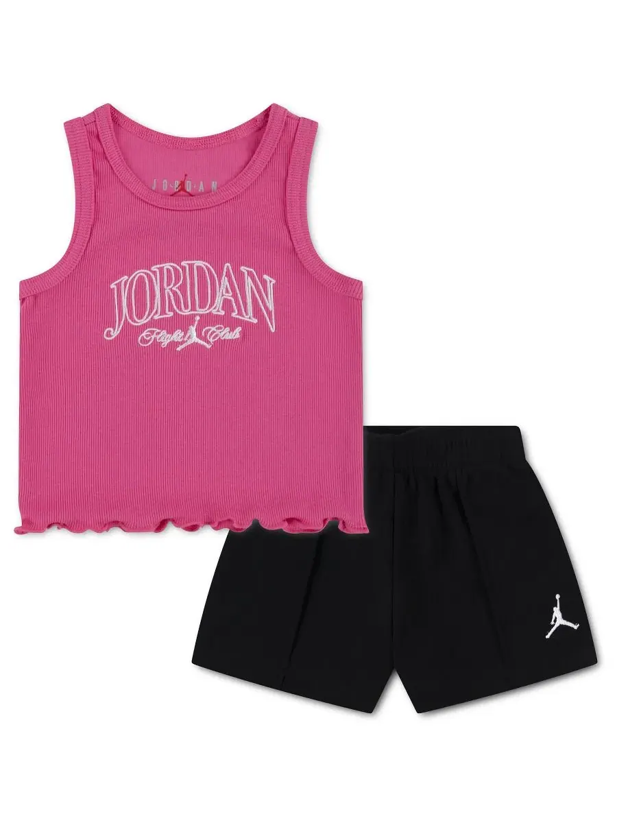Комплект из майки и шорт с плиссировкой Jordan, Toddler 2T-4T