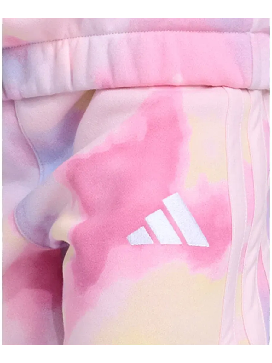 Детский комплект из свитшота и штанов с принтом adidas — изображение 4 из 5, розовый мульти