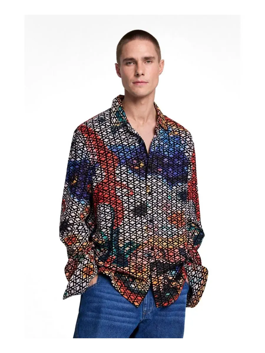Мужская рубашка с принтом Desigual