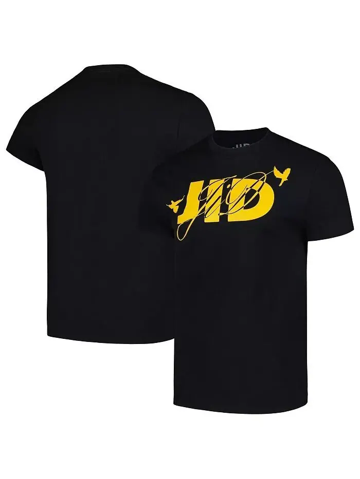 Мужская и женская черная футболка с логотипом JID Manhead Merch — черный