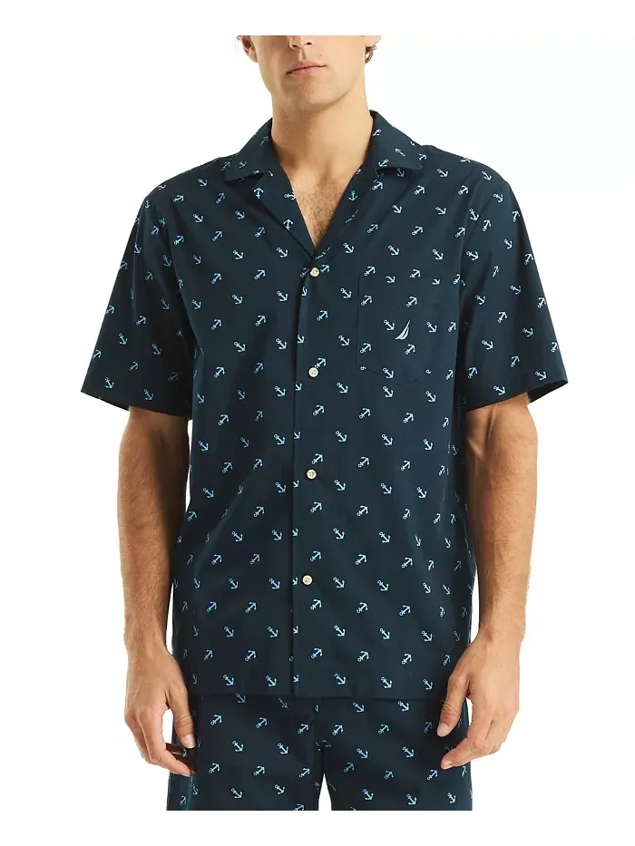 Мужская пижамная рубашка Crafted Printed Camp Sleep Nautica