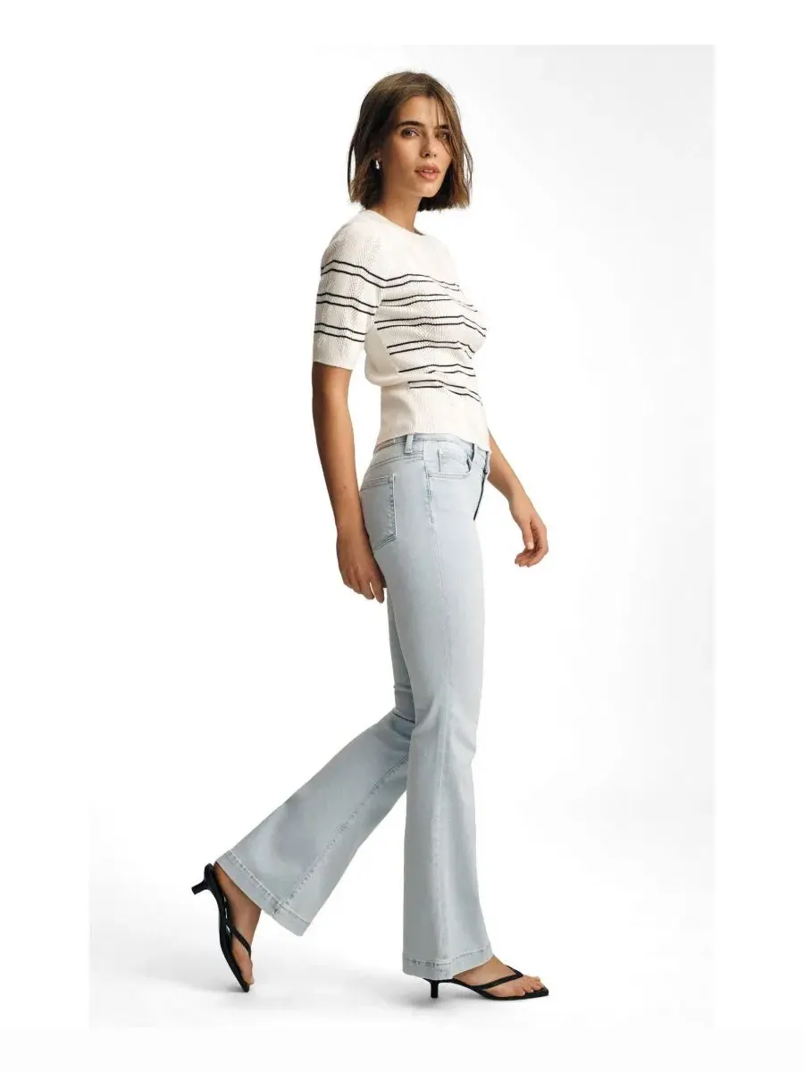Джинсы-клеш с завышенной талией Mavi Jeans — изображение 2 из 5, светлый/синий