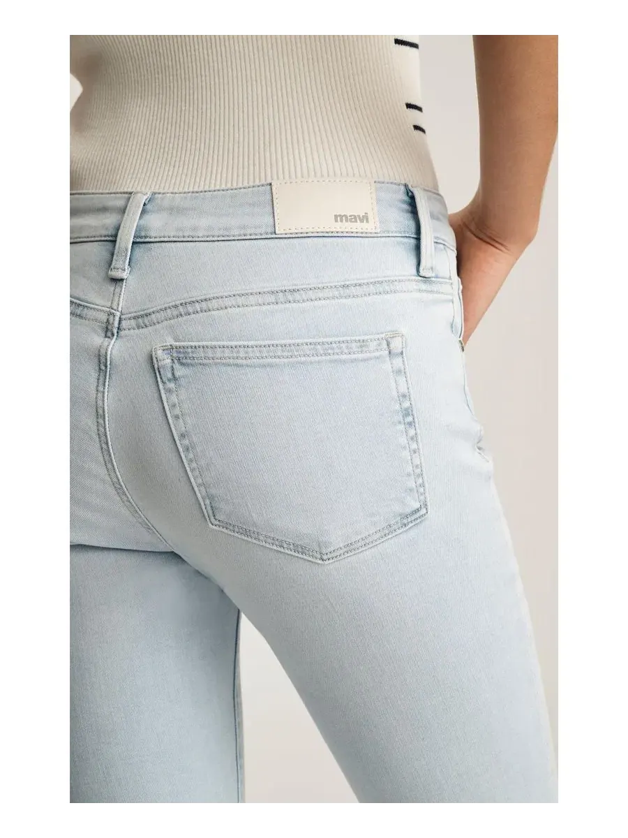 Джинсы-клеш с завышенной талией Mavi Jeans — изображение 5 из 5, светлый/синий