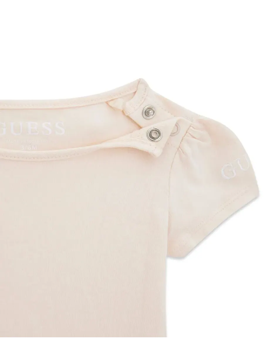 Комплект из боди и джинсового сарафана GUESS — изображение 4 из 5