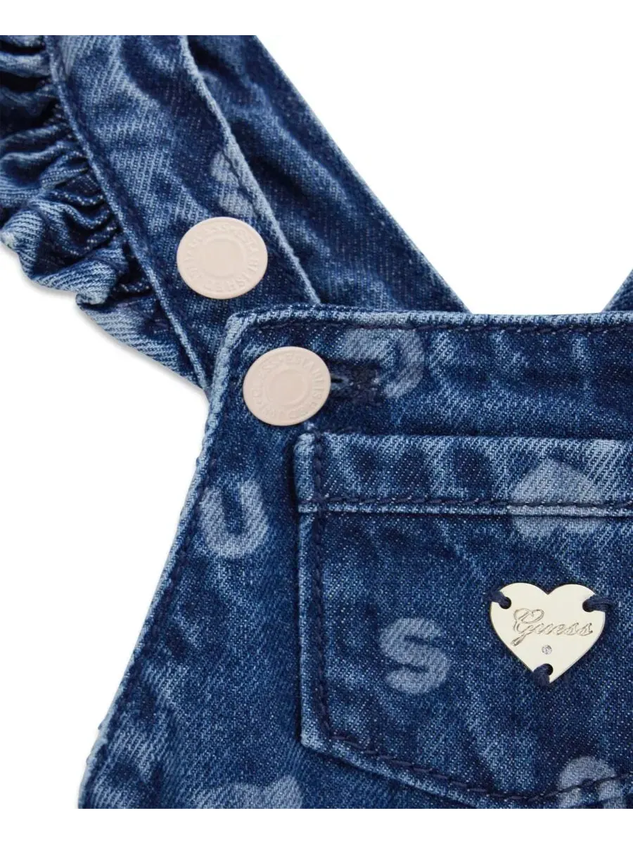 Комплект из боди и джинсового сарафана GUESS — изображение 5 из 5