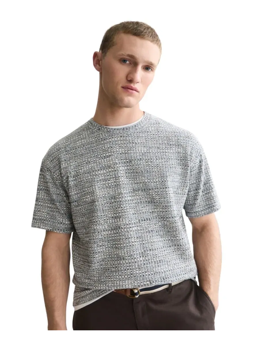 Футболка джаккардовая с коротким рукавом Regular Fit Scotch & Soda