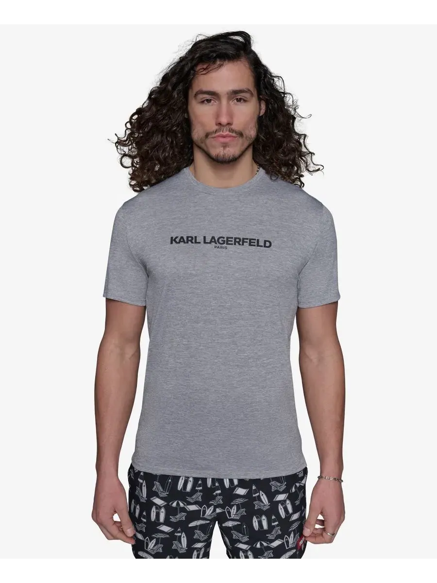 Рашгард с коротким рукавом Logo KARL LAGERFELD PARIS