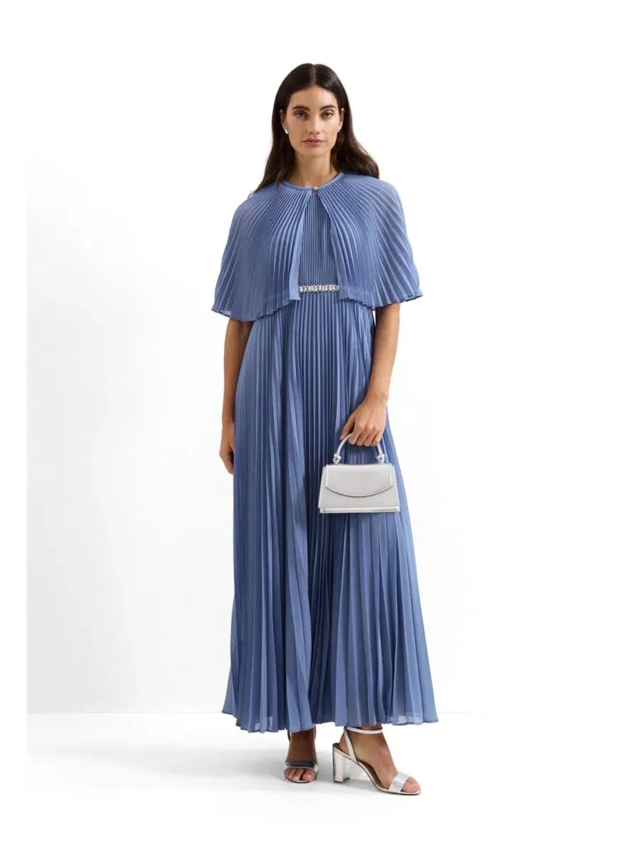 Женская куртка Anora Pleated с плиссировкой, полупрозрачная, укороченная Phase Eight — изображение 3 из 5, бледный синий