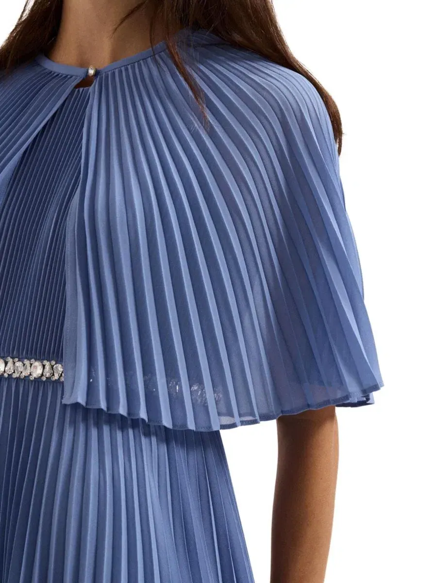 Женская куртка Anora Pleated с плиссировкой, полупрозрачная, укороченная Phase Eight — изображение 5 из 5, бледный синий