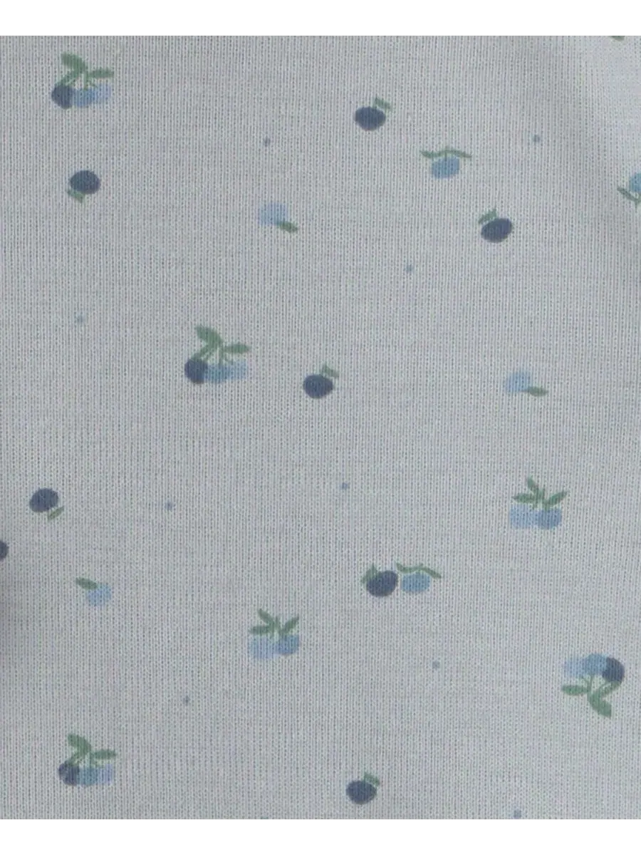 Комплект боди и брюк с принтом черники Blueberry Print Carter's — изображение 3 из 4, синий/бежевый