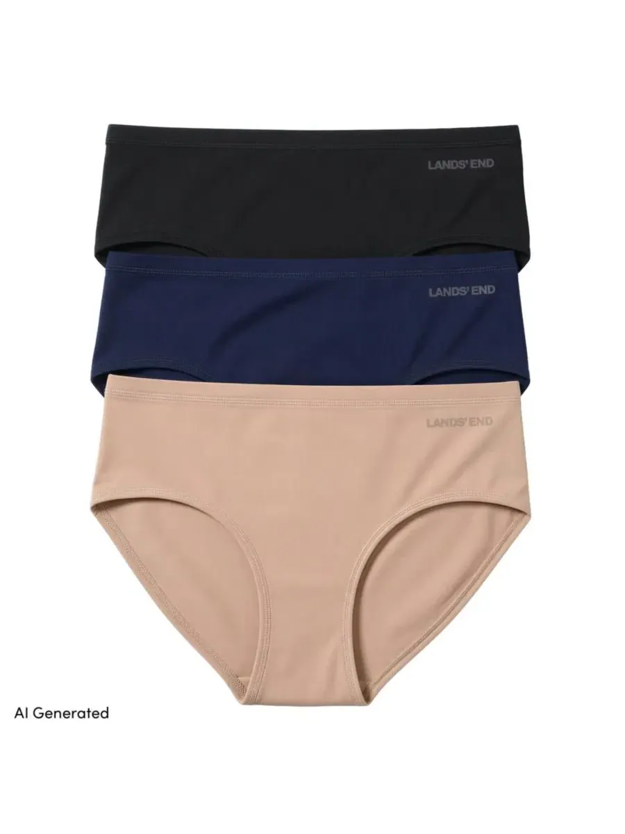 Комплект трусов-слипов из микрофибры True Solutions Light Weight Microfiber Basics 3 Pack Lands' End