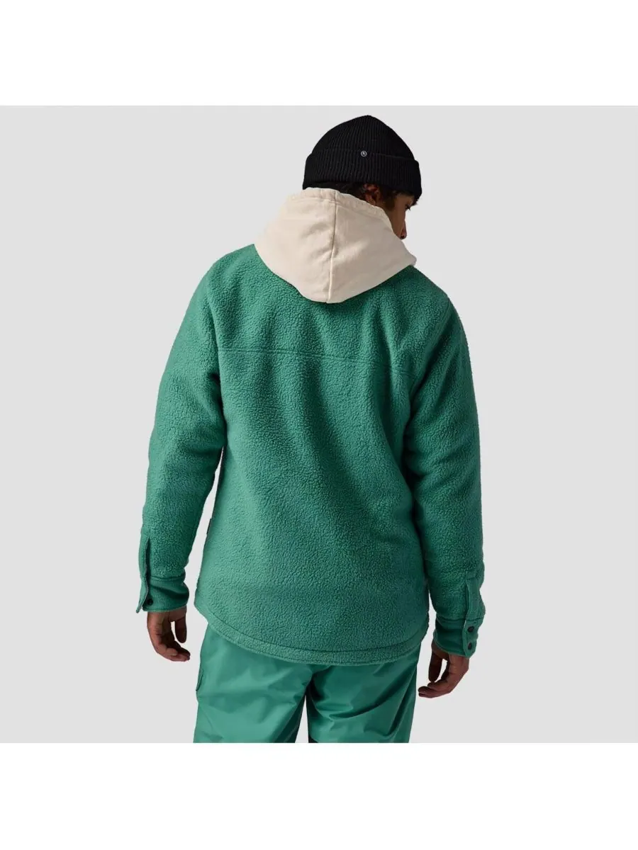Мужская флисовая куртка Wander Pile-Fleece Shirt Jacket - Флисовые куртки Backcountry — изображение 2 из 7, зеленый
