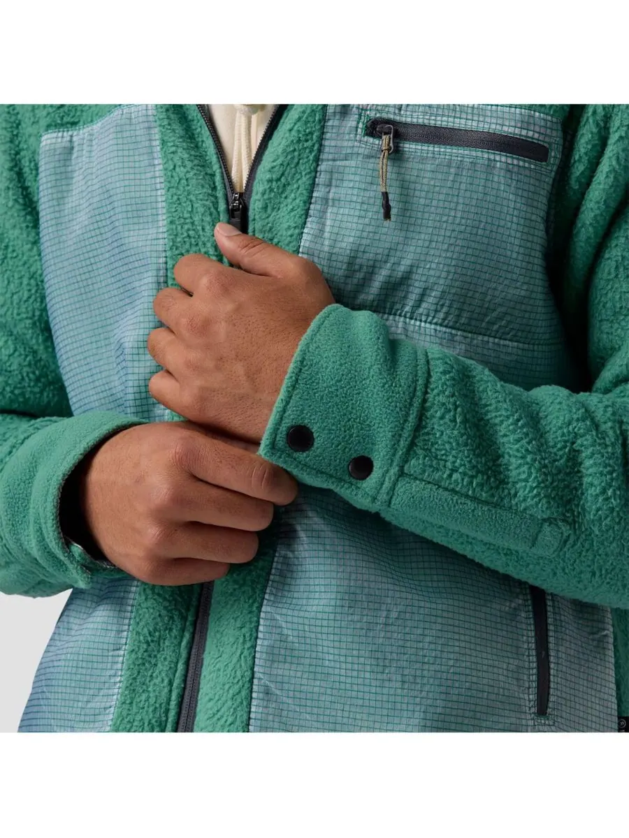 Мужская флисовая куртка Wander Pile-Fleece Shirt Jacket - Флисовые куртки Backcountry — изображение 4 из 7, зеленый