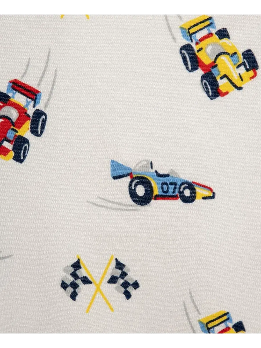 Комплект боди для младенца с длинным рукавом Grand Prix Little Me — изображение 5 из 6, белый/синий