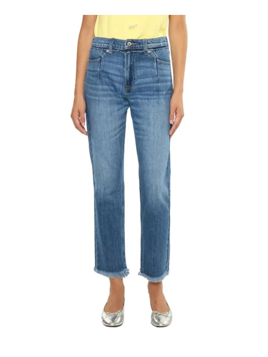 Джинсы с высокой посадкой Angelina High Rise Slim Straight KanCan
