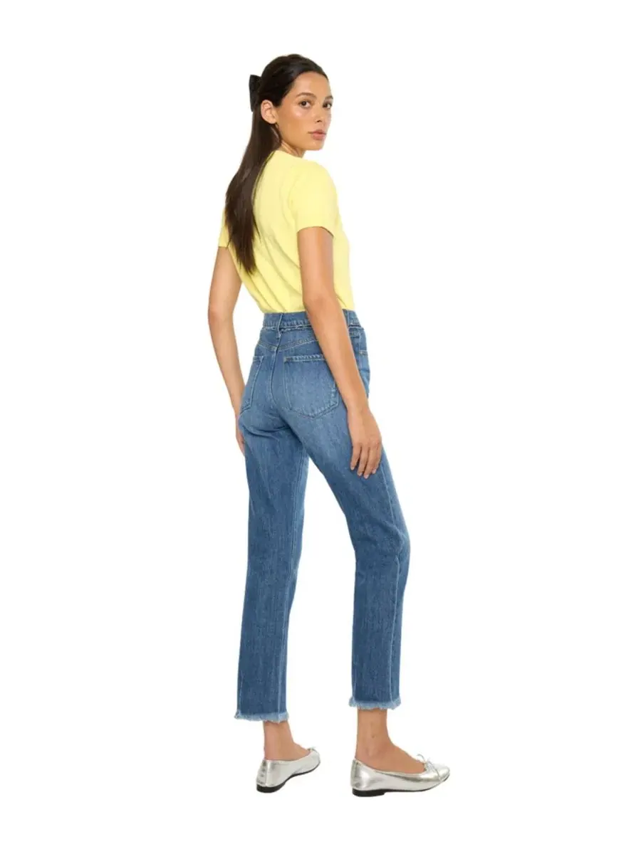 Джинсы с высокой посадкой Angelina High Rise Slim Straight KanCan — изображение 7 из 7, синий