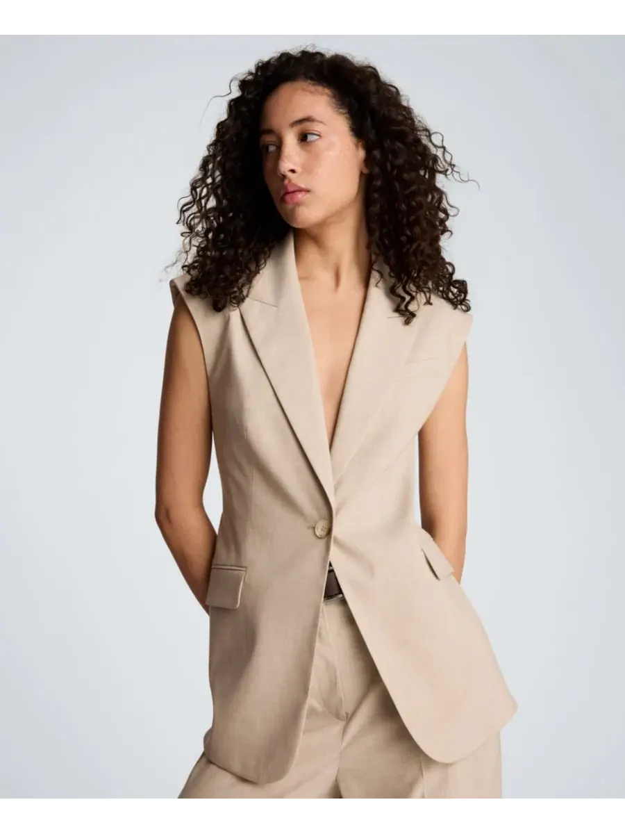 Женский жилет с открытой спиной и лямками Kenneth Cole — изображение 8 из 8, белый