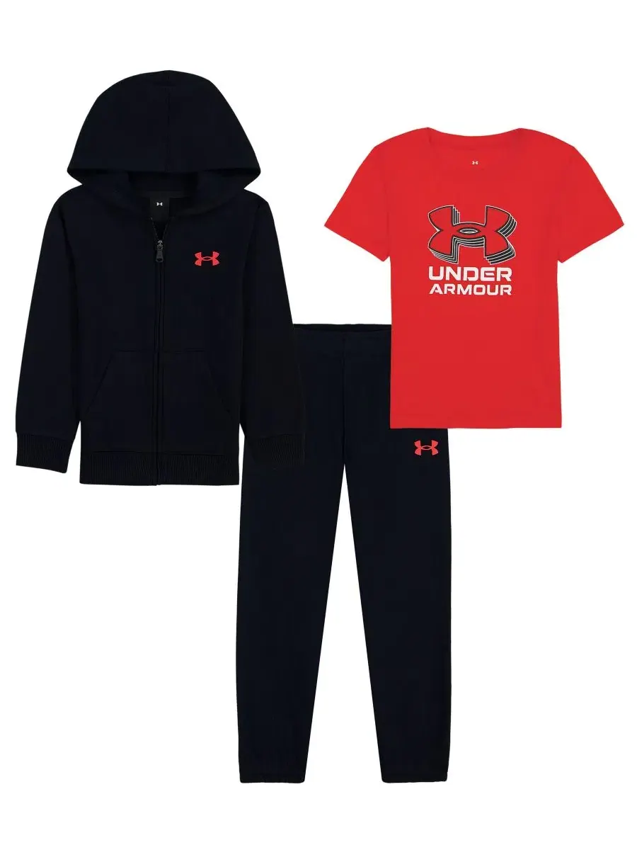 Комплект из 3 предметов: худи с длинным рукавом, футболка и джоггеры Under Armour