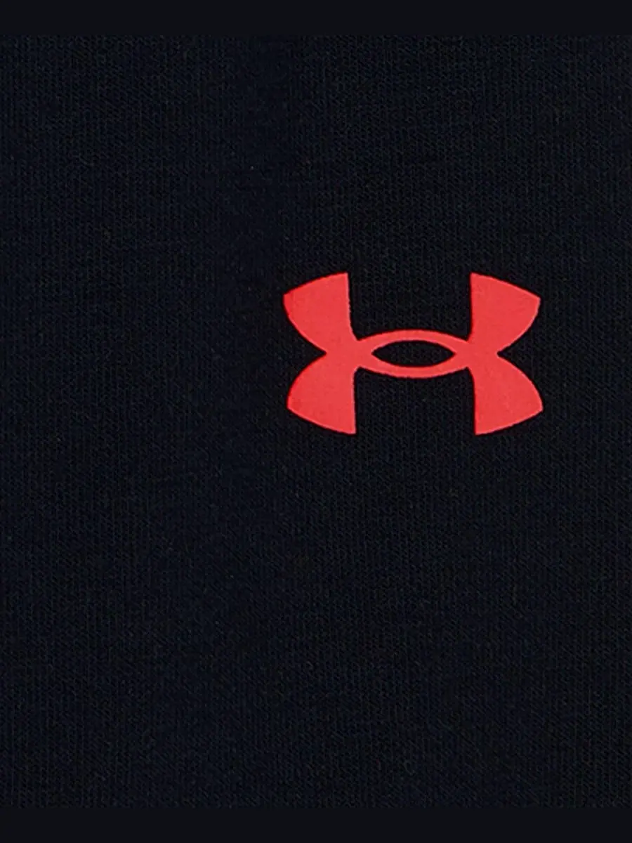 Комплект из 3 предметов: худи с длинным рукавом, футболка и джоггеры Under Armour — изображение 3 из 5, черный/красный