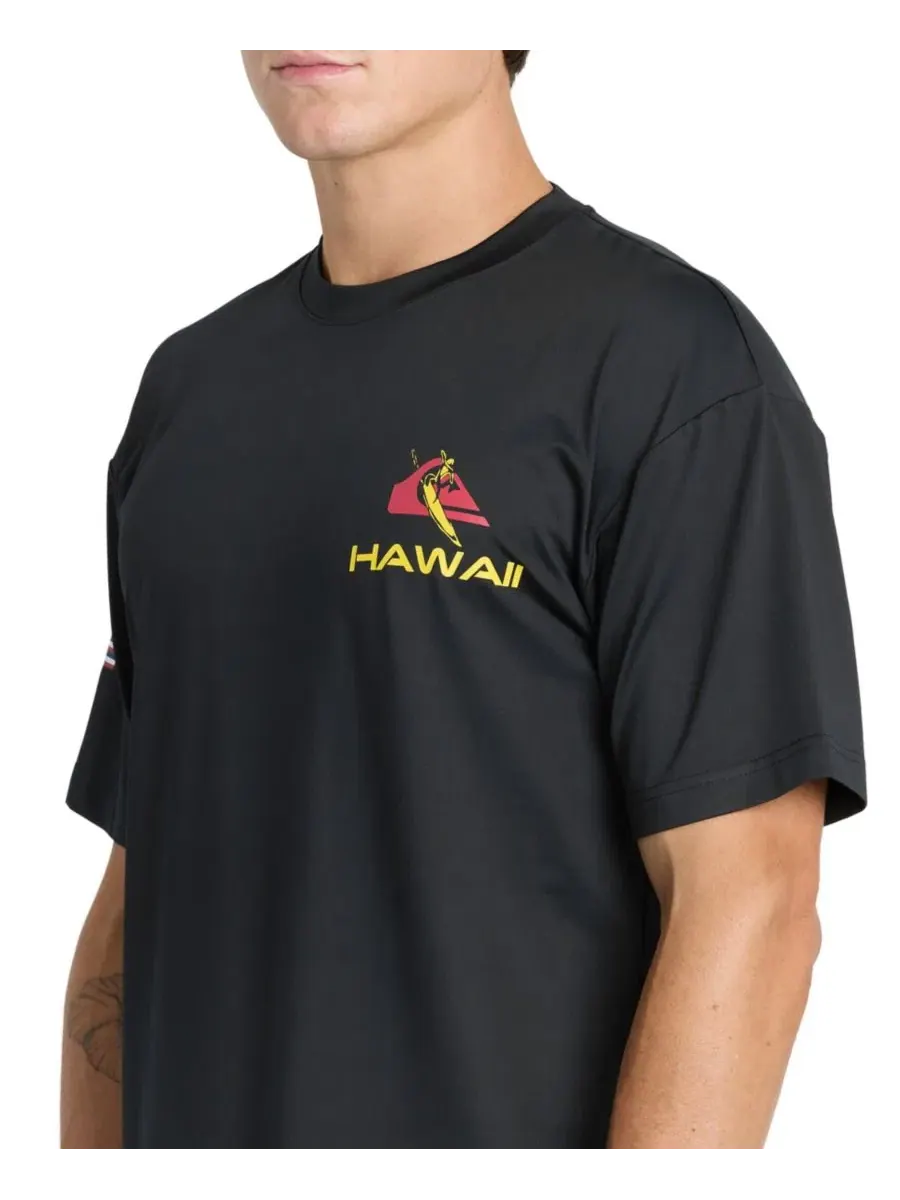 Футболка для серфинга с защитой UPF 50 Quiksilver — изображение 4 из 5, черный