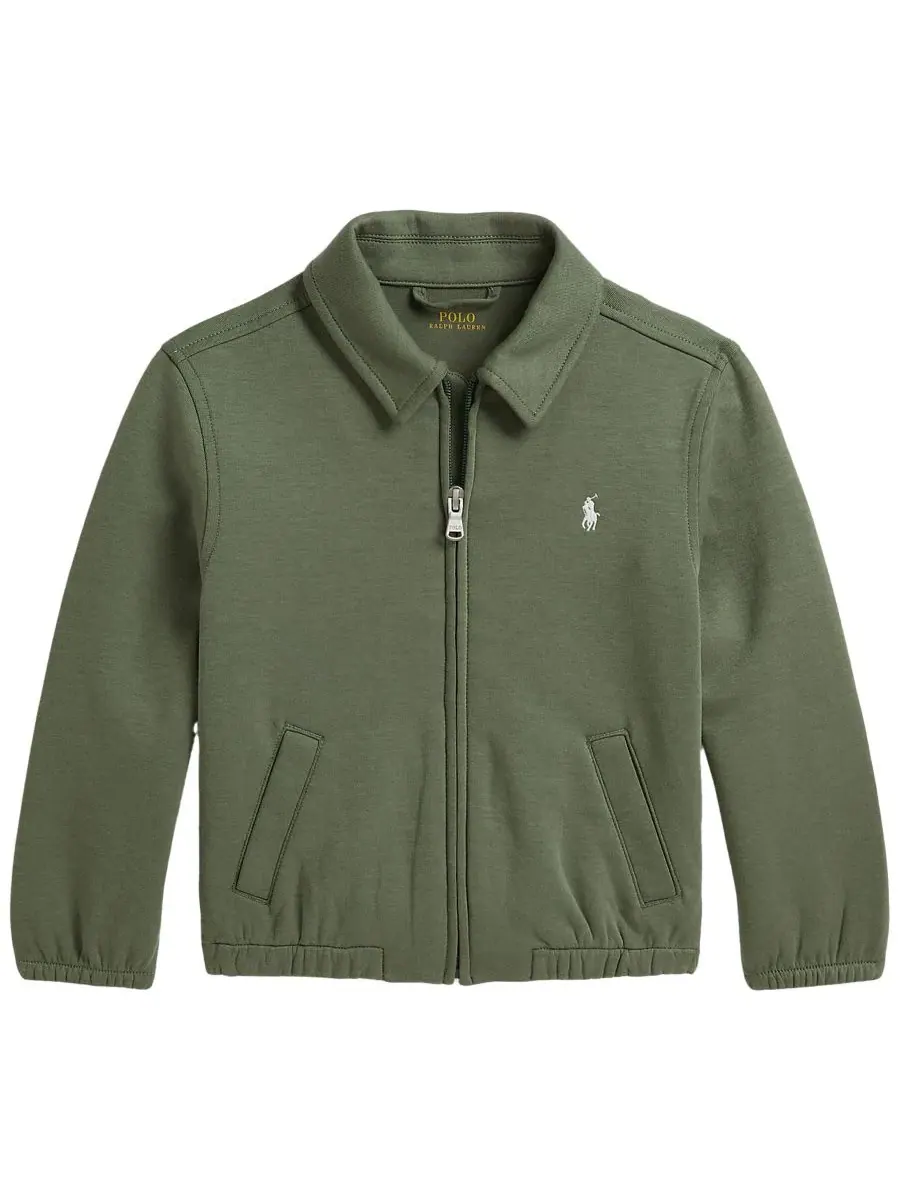 Детская куртка с длинным рукавом и эмблемой Pony The Bayport Double-Knit Jacket Polo Ralph Lauren