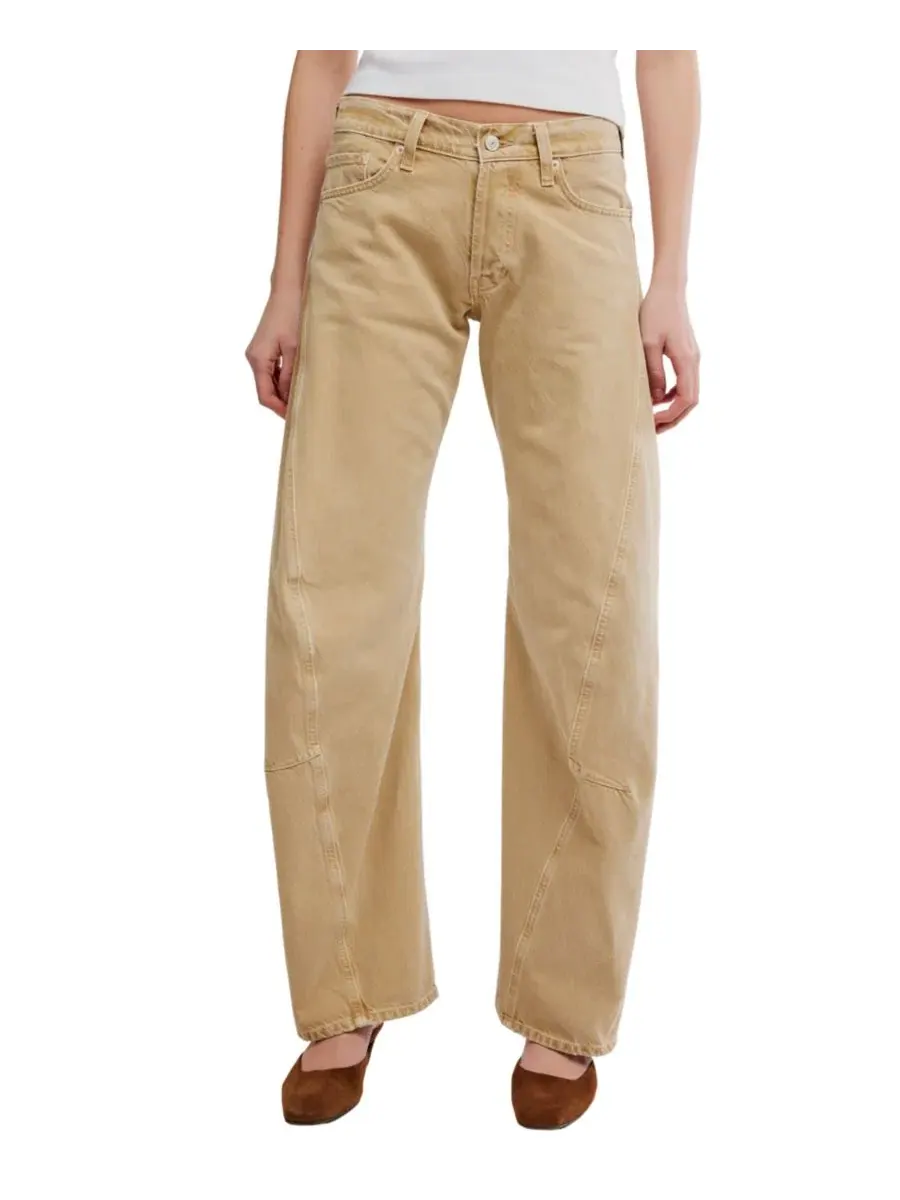 Джинсы с заниженной посадкой и швом-скруткой Fable Twisted Seam Jeans Free People