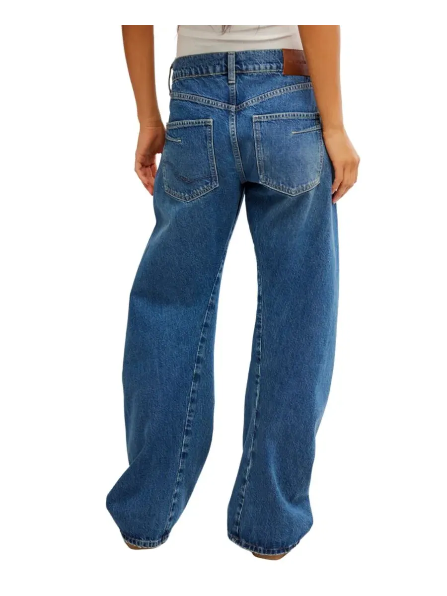 Джинсы с низкой посадкой и скрученными швами Fable Twisted Seam Jeans Free People, Heartsong — изображение 5 из 5