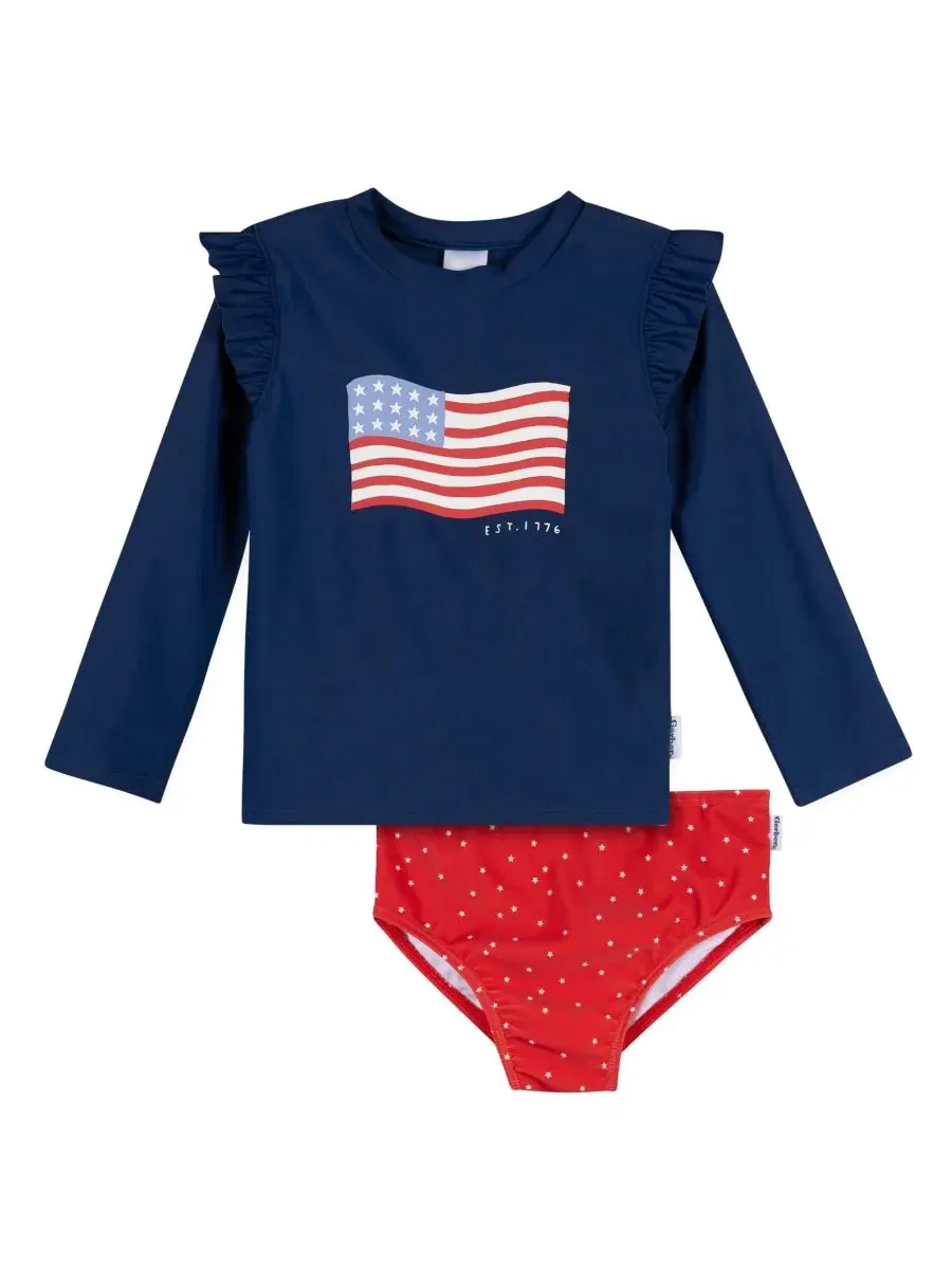 Комплект из рашгарда и плавок с длинным рукавом Gerber