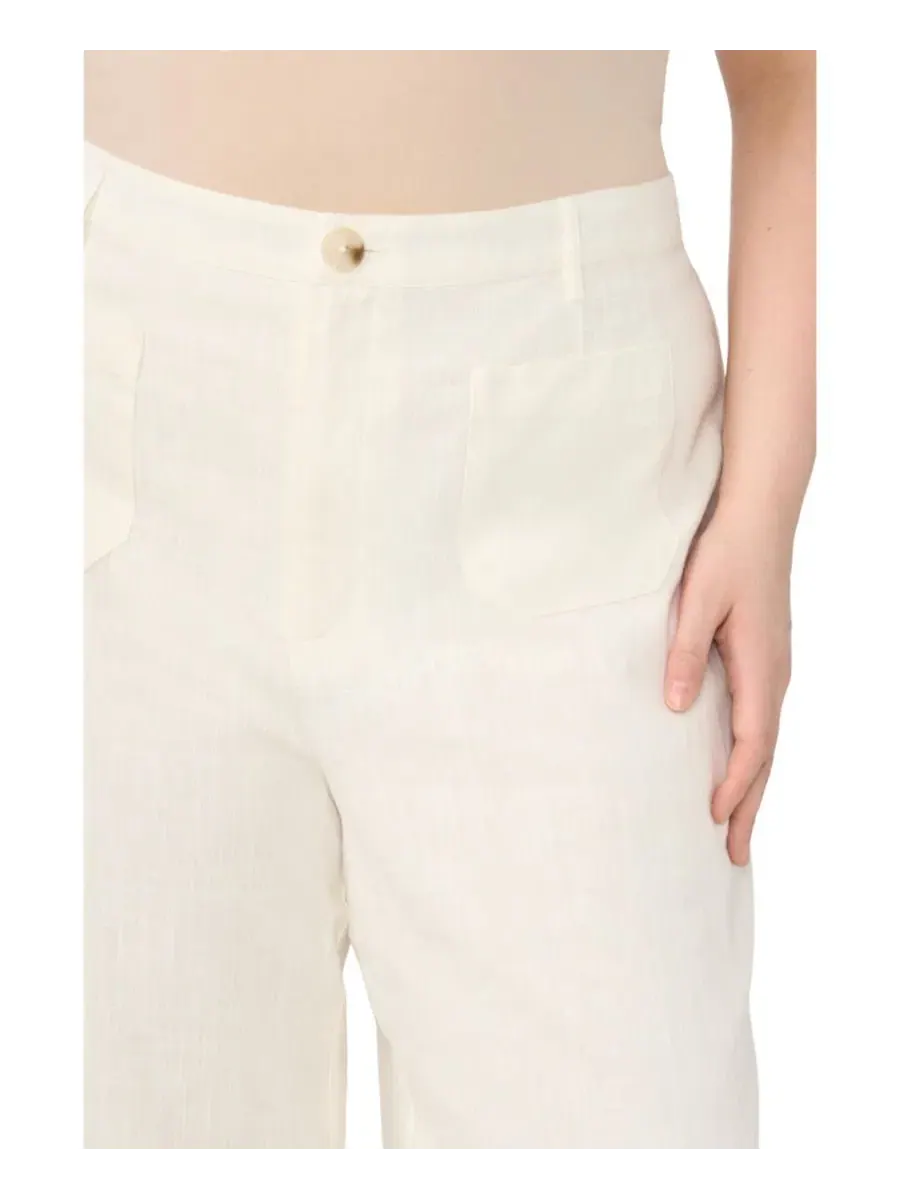 Брюки с запахом с боковыми карманами, модель Plus Size Front Patch Pocket Ankle-Length Vince Camuto — изображение 3 из 5