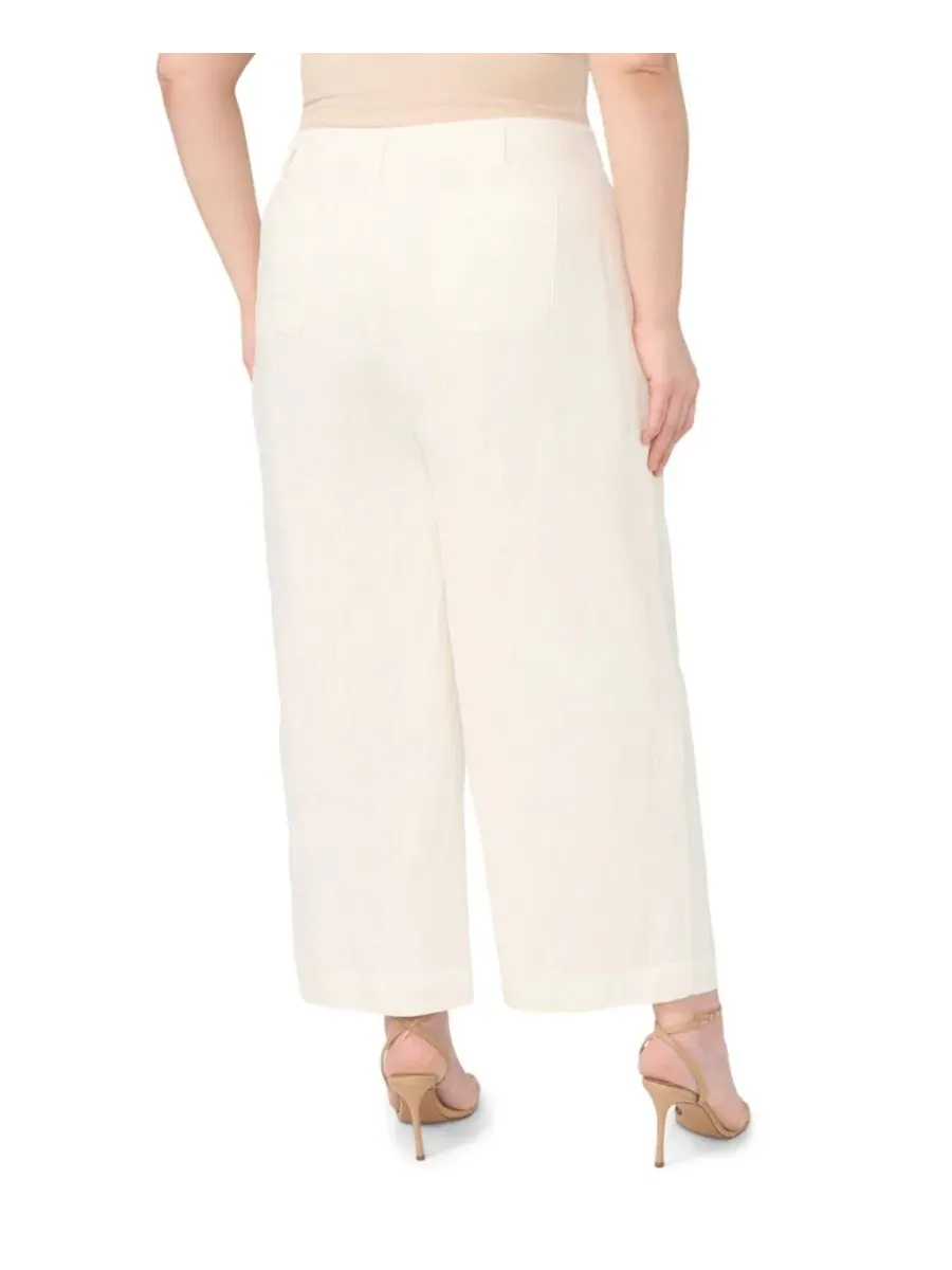 Брюки с запахом с боковыми карманами, модель Plus Size Front Patch Pocket Ankle-Length Vince Camuto — изображение 4 из 5