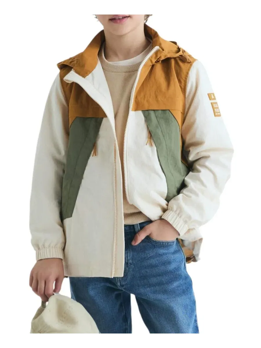 Куртка из нейлона с капюшоном Color Block Technical Coat Scalpers