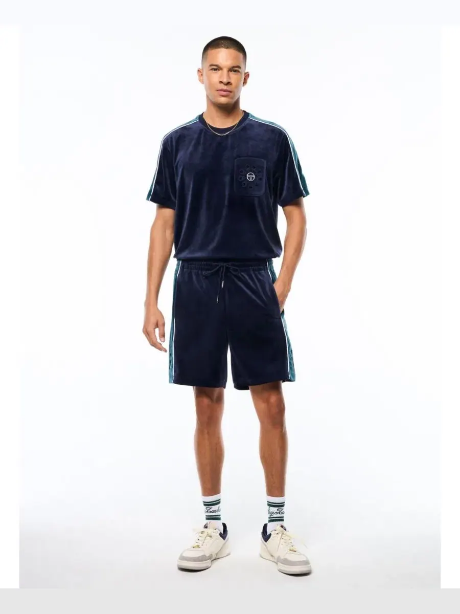 Шорты из велюра с эластичным поясом Cresta Velour Sergio Tacchini