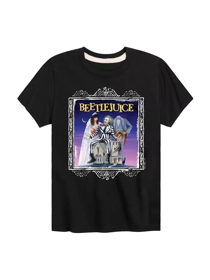 Футболка с принтом для мальчиков Big Boys Beetlejuice — черный