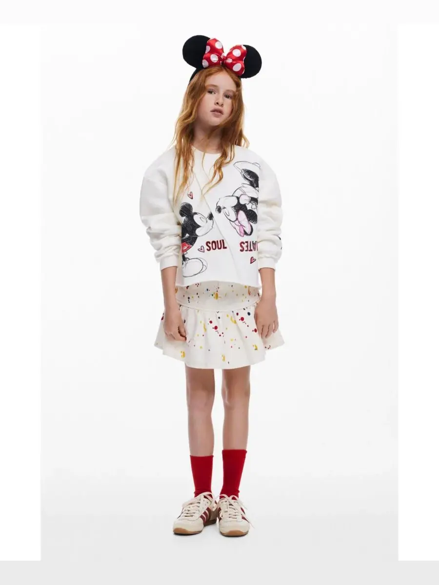 Короткая юбка-плиссе для девочек Desigual