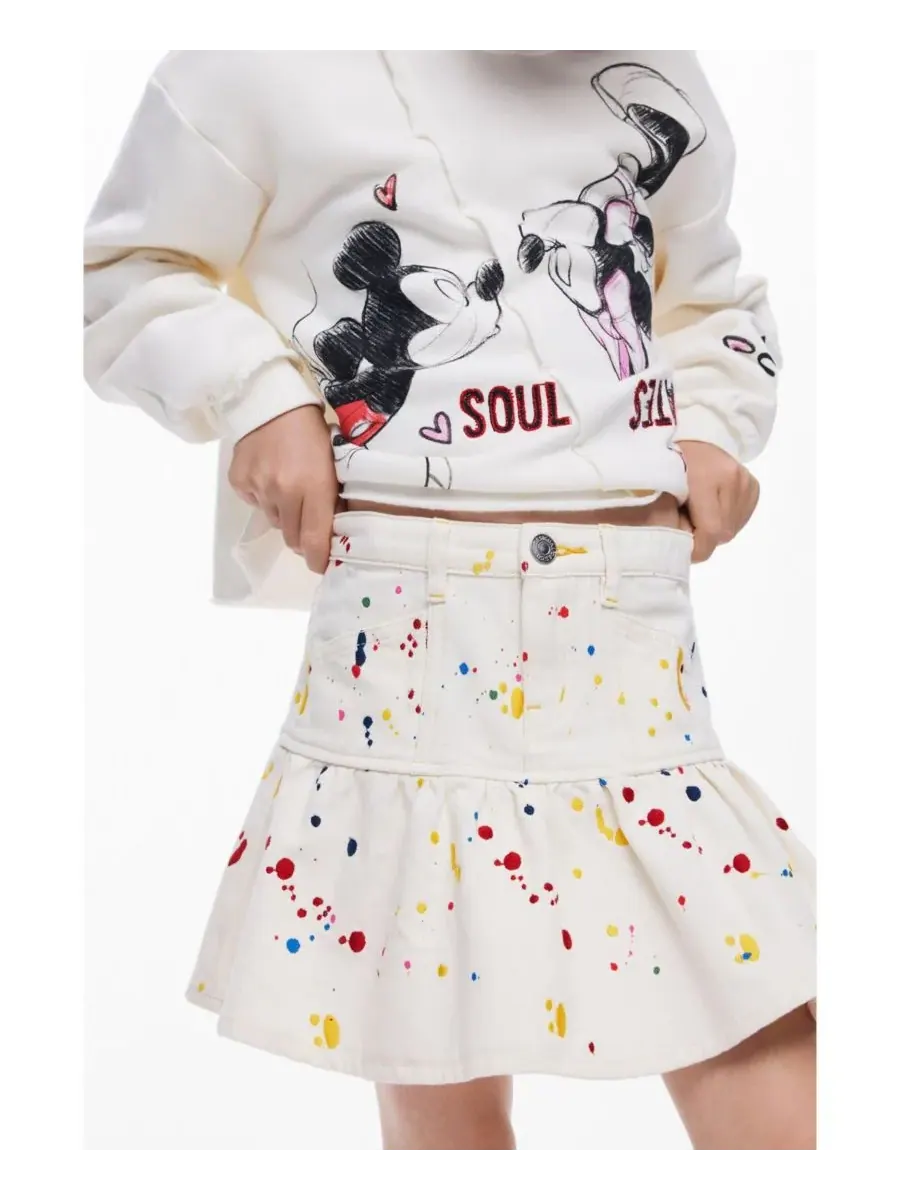Короткая юбка-плиссе для девочек Desigual — 2