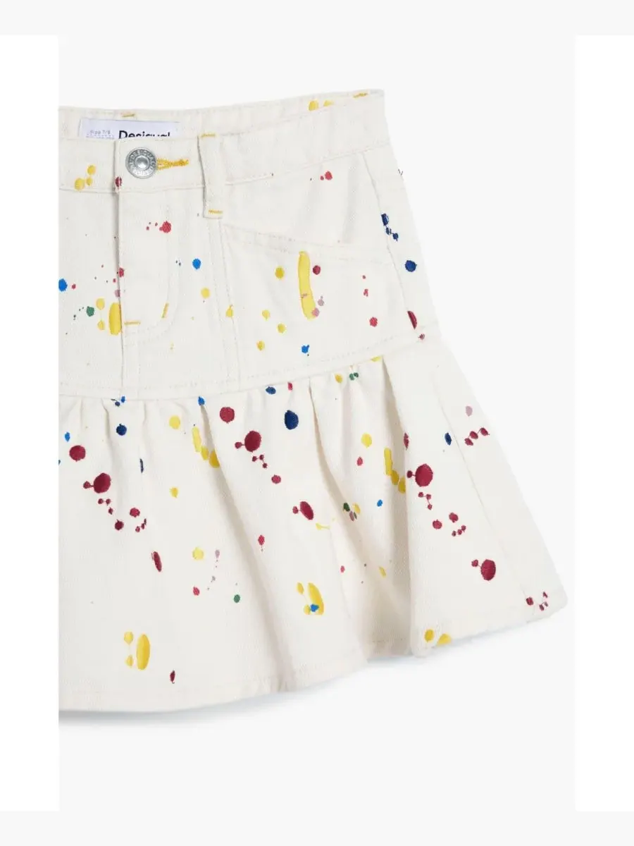 Короткая юбка-плиссе для девочек Desigual — 3