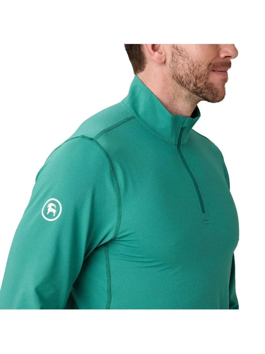 Мужская футболка с длинным рукавом Tahoe Sun 1/4-Zip Backcountry — изображение 3 из 4, зеленый