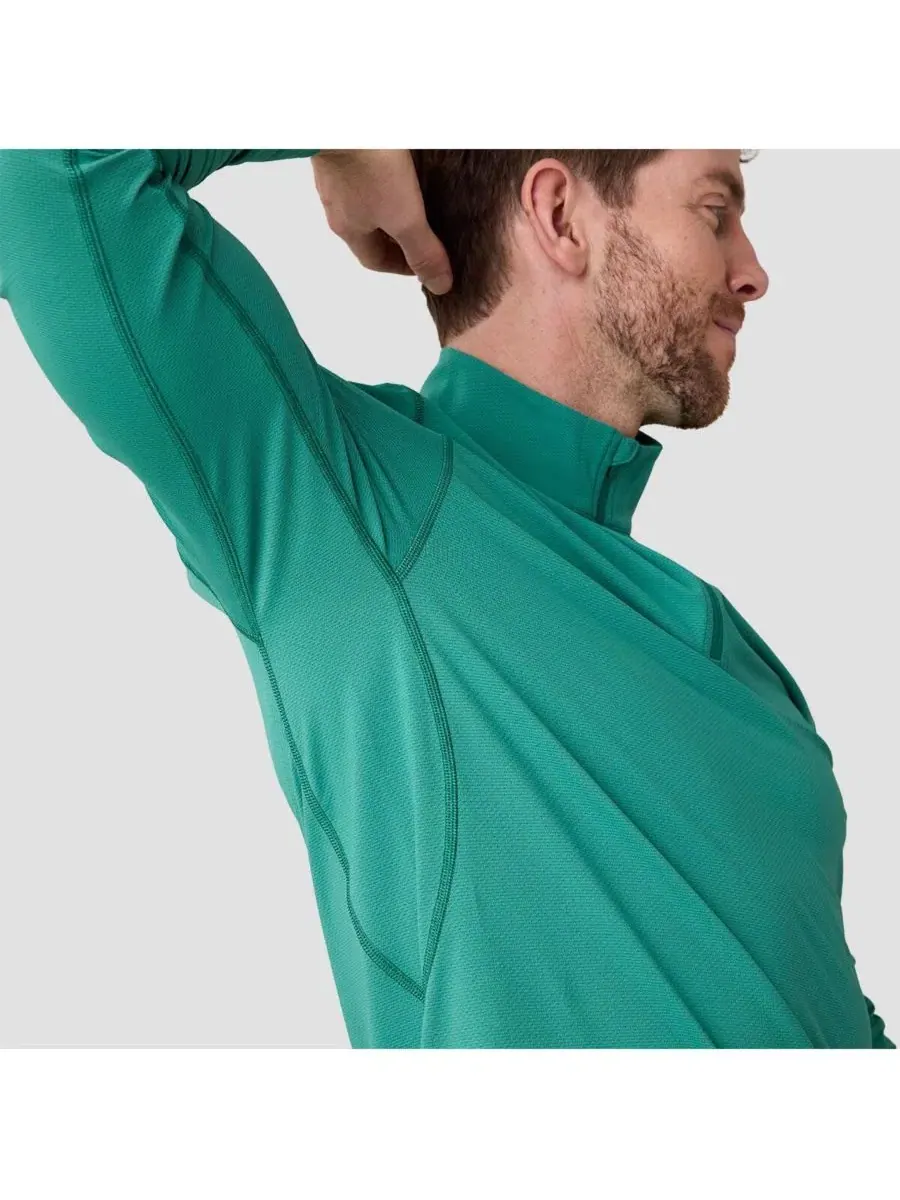 Мужская футболка с длинным рукавом Tahoe Sun 1/4-Zip Backcountry — изображение 4 из 4, зеленый