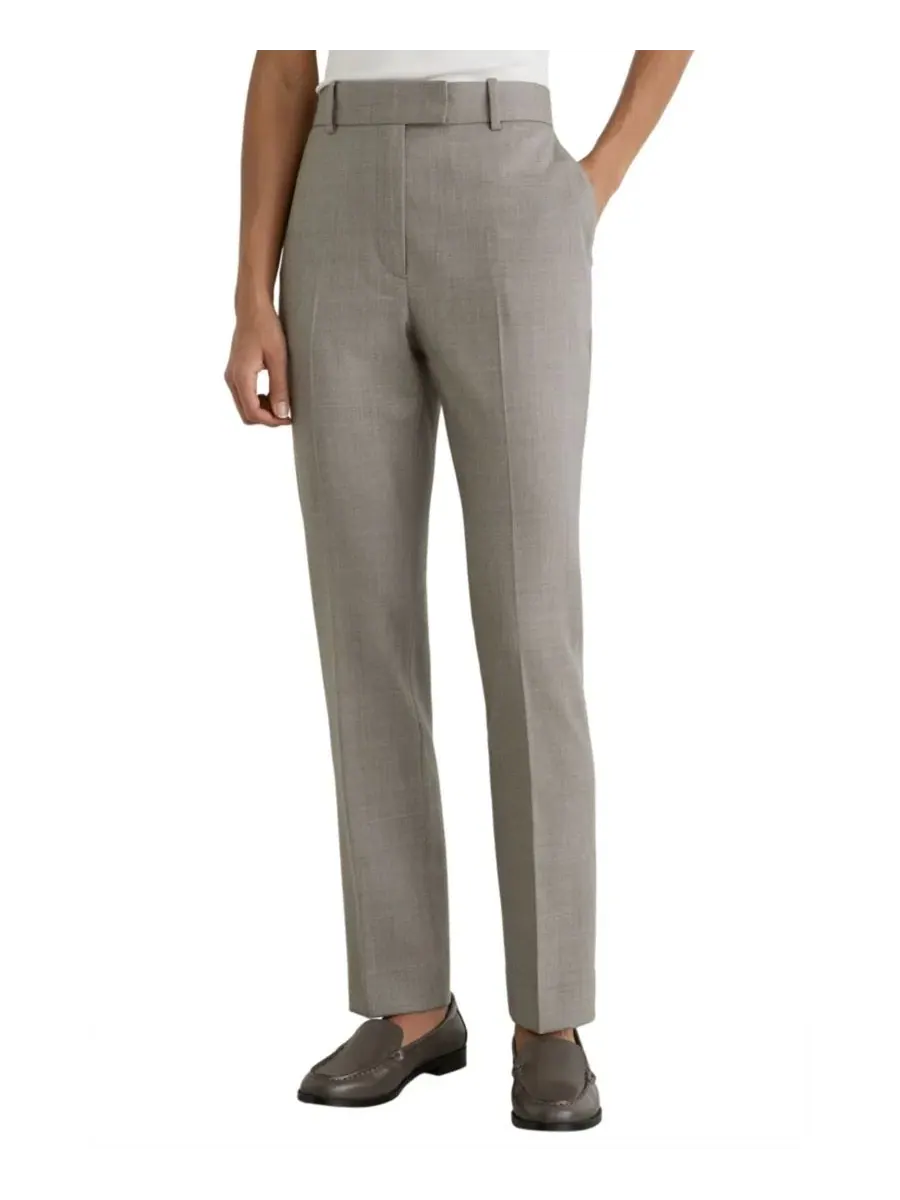 Брюки женские зауженные из шерстяной смеси Darcy Wool-Blend REISS
