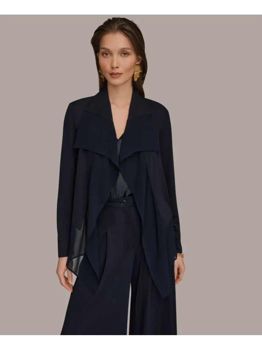 Женская куртка с оборками спереди Donna Karan New York