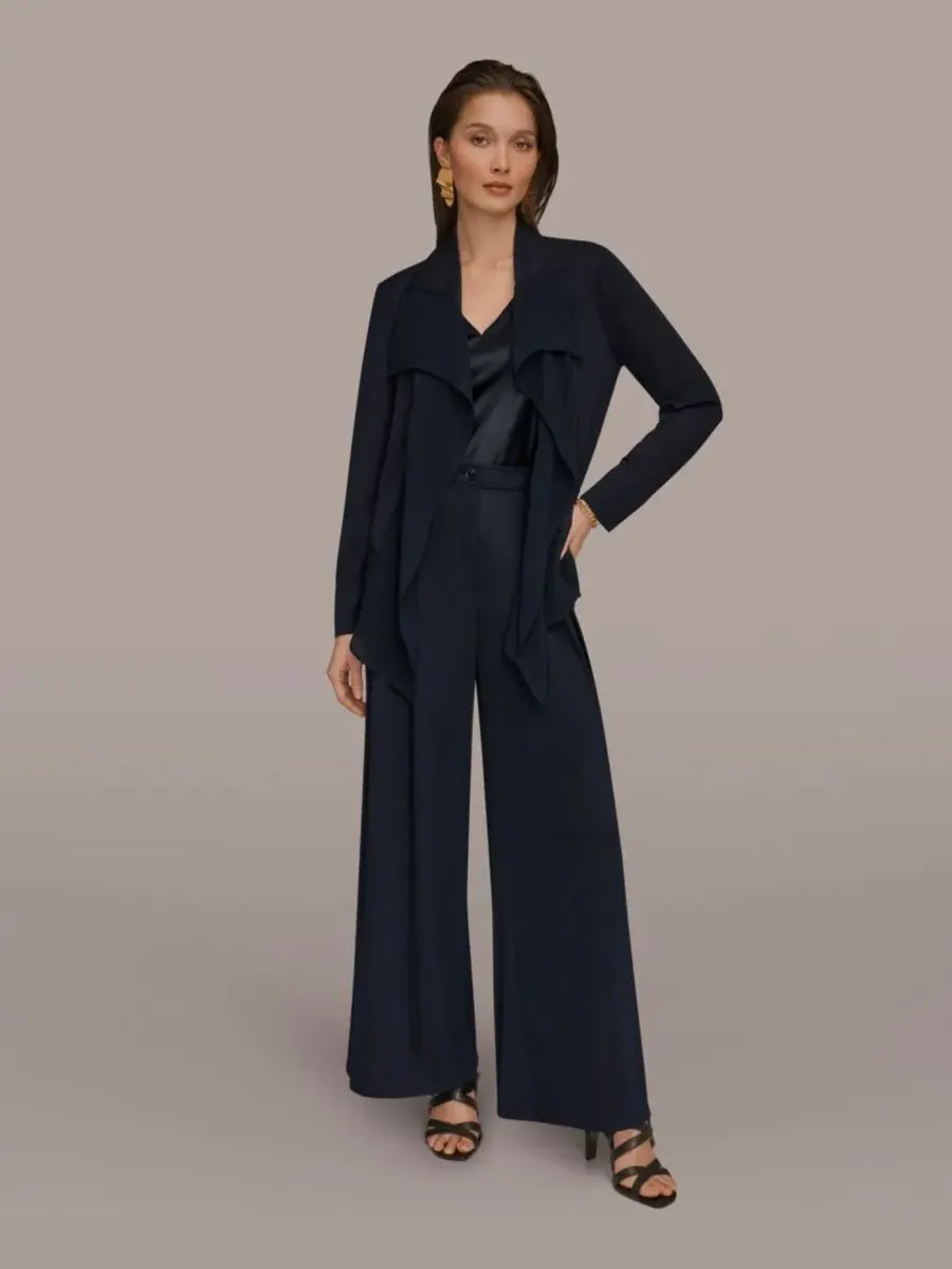 Женская куртка с оборками спереди Donna Karan New York — изображение 6 из 6, черный