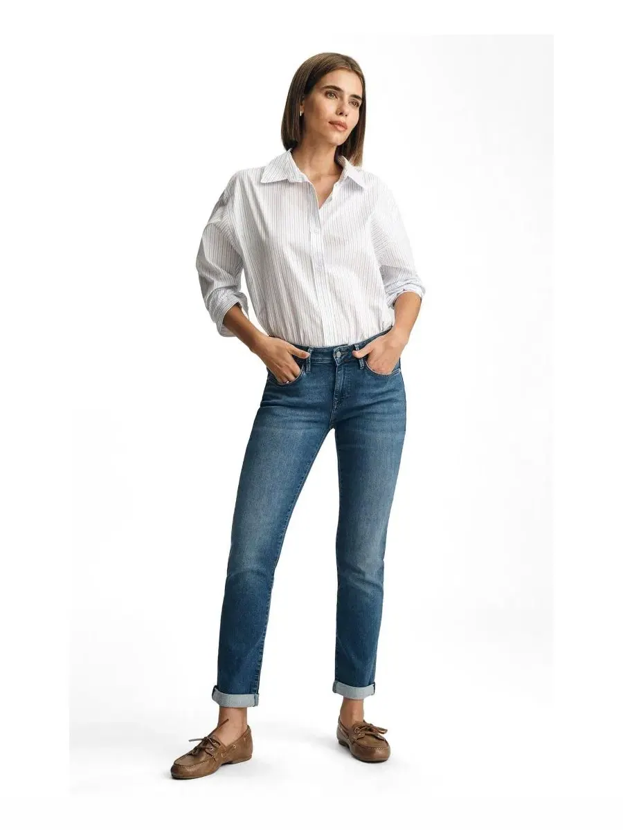 Женские джинсы-бойфренды Emma Mid Rise Slim Boyfriend Mavi Jeans