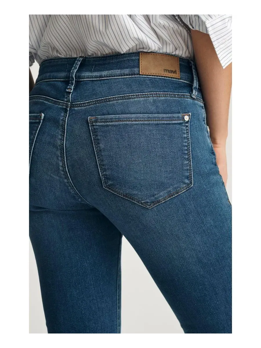 Женские джинсы-бойфренды Emma Mid Rise Slim Boyfriend Mavi Jeans — изображение 5 из 5, синий