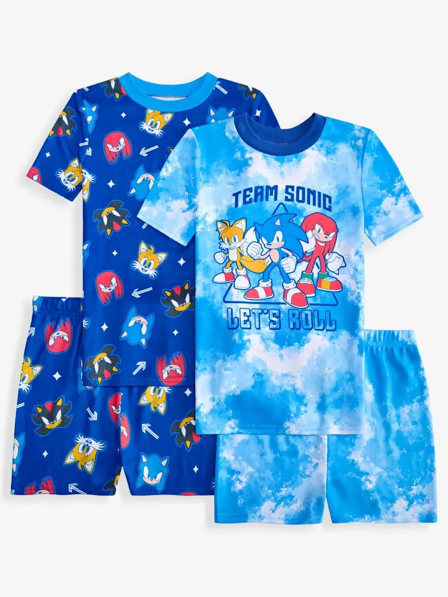 Пижамный комплект из 4 предметов Sonic