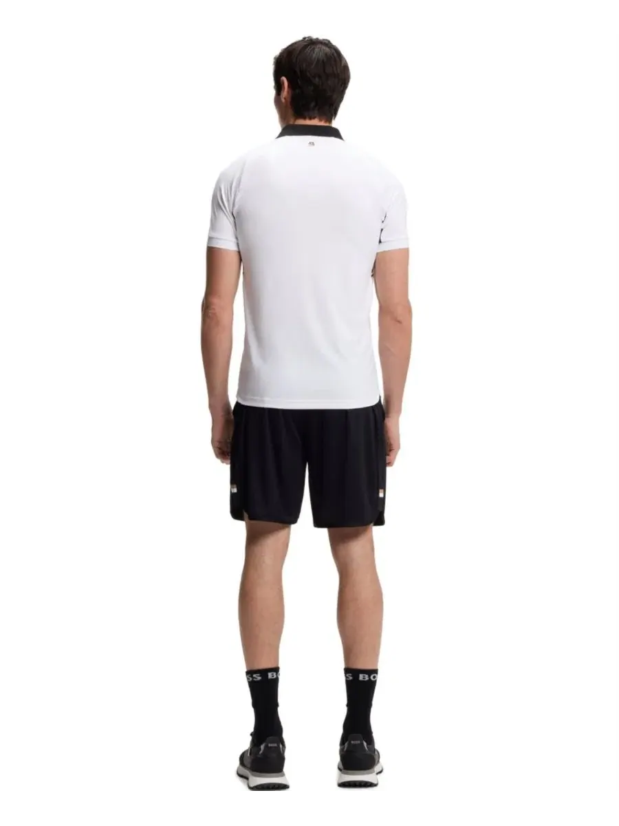 Поло с коротким рукавом, slim fit Hugo Boss — изображение 3 из 5, белый
